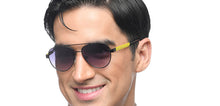 Load image into Gallery viewer, Black Aviator Full Rim Unisex Sunglasses by Vincent Chase-213205