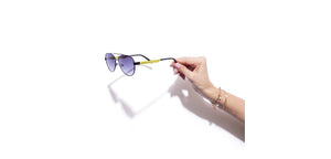 Black Aviator Full Rim Unisex Sunglasses by Vincent Chase-213205