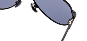 Black Aviator Full Rim Unisex Sunglasses by Lenskart STUDIO-219832