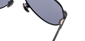 Black Aviator Full Rim Unisex Sunglasses by Lenskart STUDIO-222263