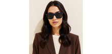 Load image into Gallery viewer, Blue Rectangle Full Rim Unisex Sunglasses by John Jacobs-220527