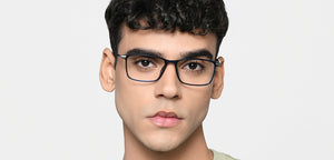 Blue Rectangle Full Rim Unisex Eyeglasses by Lenskart Air-219037