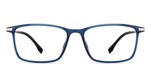 Blue Rectangle Full Rim Unisex Eyeglasses by Lenskart Air-219037
