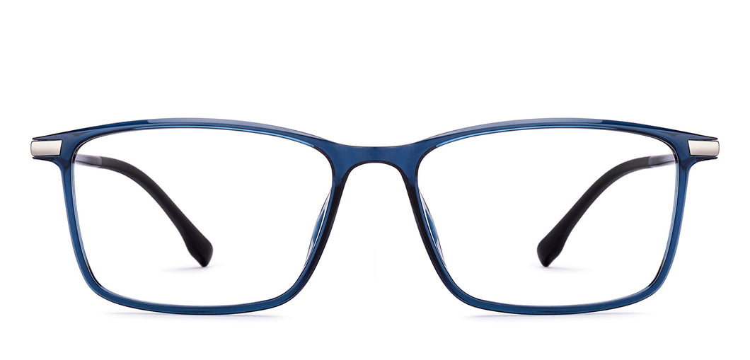 Blue Rectangle Full Rim Unisex Eyeglasses by Lenskart Air-219037