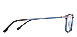 Blue Rectangle Full Rim Unisex Eyeglasses by Lenskart Air-219037