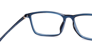 Blue Rectangle Full Rim Unisex Eyeglasses by Lenskart Air-219037