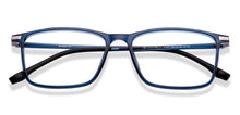 Load image into Gallery viewer, Blue Rectangle Full Rim Unisex Eyeglasses by Lenskart Air-219037