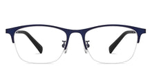 Load image into Gallery viewer, Blue Rectangle Full Rim Unisex Eyeglasses by Lenskart Air-205290