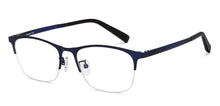 Load image into Gallery viewer, Blue Rectangle Full Rim Unisex Eyeglasses by Lenskart Air-205290