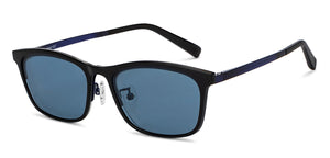 Blue Rectangle Full Rim Unisex Eyeglasses by Lenskart Air-205290