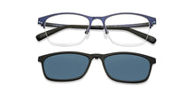 Load image into Gallery viewer, Blue Rectangle Full Rim Unisex Eyeglasses by Lenskart Air-205290