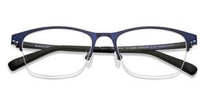 Blue Rectangle Full Rim Unisex Eyeglasses by Lenskart Air-205290