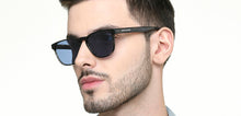 Load image into Gallery viewer, Black Grey Transparent Wayfarer Full Rim Unisex Sunglasses by John Jacobs-215582