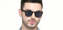 Load image into Gallery viewer, Black Grey Transparent Wayfarer Full Rim Unisex Sunglasses by John Jacobs-215582