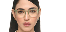 Load image into Gallery viewer, Jade Green Wayfarer Full Rim Unisex Eyeglasses by Lenskart Hustlr Screen Glasses-216330
