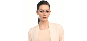 Pink Rectangle Full Rim Unisex Eyeglasses by Lenskart BLU Screen Glasses-210082