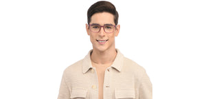 Purple Rectangle Full Rim Unisex Eyeglasses by Lenskart BLU Screen Glasses-210081