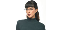Load image into Gallery viewer, Blue Rectangle Rimless Unisex Eyeglasses by Vincent Chase-211518