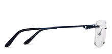 Load image into Gallery viewer, Blue Rectangle Rimless Unisex Eyeglasses by Vincent Chase-211518