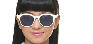 White Square Full Rim Kids Sunglasses by Hooper Online-218120