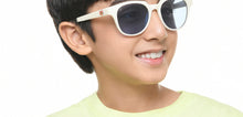 Load image into Gallery viewer, White Square Full Rim Kids Sunglasses by Hooper Online-218120