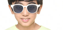 Load image into Gallery viewer, White Square Full Rim Kids Sunglasses by Hooper Online-218120