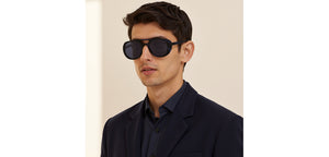 Blue Aviator Full Rim Unisex Sunglasses by John Jacobs-236884