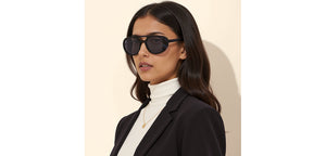 Blue Aviator Full Rim Unisex Sunglasses by John Jacobs-236884