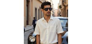 Blue Aviator Full Rim Unisex Sunglasses by John Jacobs-236884