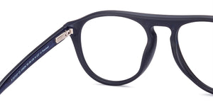 Blue Aviator Full Rim Unisex Eyeglasses by John Jacobs-218234