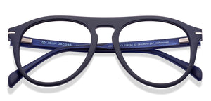 Blue Aviator Full Rim Unisex Eyeglasses by John Jacobs-218234