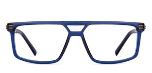 Blue Geometric Full Rim Unisex Eyeglasses by Lenskart STUDIO-222273