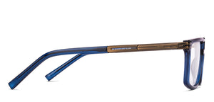 Blue Geometric Full Rim Unisex Eyeglasses by Lenskart STUDIO-222273