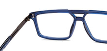 Load image into Gallery viewer, Blue Geometric Full Rim Unisex Eyeglasses by Lenskart STUDIO-222273