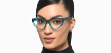 Load image into Gallery viewer, Blue Cat Eye Full Rim Women Eyeglasses by Lenskart STUDIO-217546