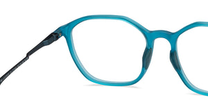 Blue Geometric Full Rim Unisex Eyeglasses by Lenskart Air-211443
