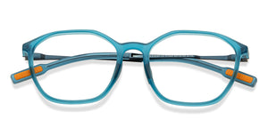 Blue Geometric Full Rim Unisex Eyeglasses by Lenskart Air-211443