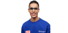 Load image into Gallery viewer, Blue Geometric Full Rim Unisex Eyeglasses by Lenskart Air-211443