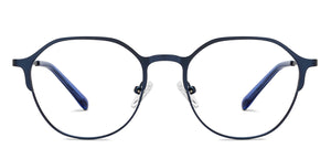 Blue Geometric Full Rim Unisex Eyeglasses by Vincent Chase Online-207367
