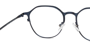 Blue Geometric Full Rim Unisex Eyeglasses by Vincent Chase Online-207367