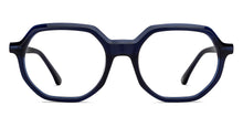 Load image into Gallery viewer, Blue Hexagonal Full Rim Unisex Eyeglasses by John Jacobs-215743