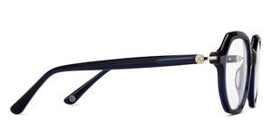 Blue Hexagonal Full Rim Unisex Eyeglasses by John Jacobs-215743