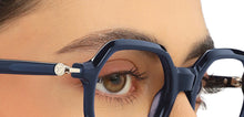 Load image into Gallery viewer, Blue Hexagonal Full Rim Unisex Eyeglasses by John Jacobs-215743