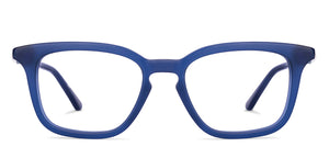 Blue Rectangle Full Rim Unisex Eyeglasses by John Jacobs-225397
