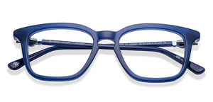 Blue Rectangle Full Rim Unisex Eyeglasses by John Jacobs-225397