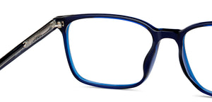 Blue Rectangle Full Rim Unisex Eyeglasses by Lenskart Air-210179