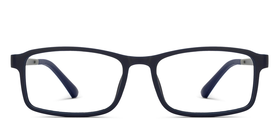 Blue Rectangle Full Rim Unisex Eyeglasses by Lenskart Air-210168