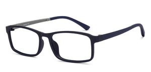 Blue Rectangle Full Rim Unisex Eyeglasses by Lenskart Air-210168