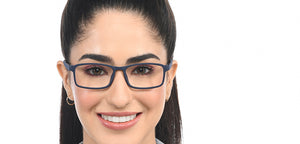 Blue Rectangle Full Rim Unisex Eyeglasses by Lenskart Air-210168
