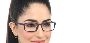 Blue Rectangle Full Rim Unisex Eyeglasses by Lenskart Air-210168